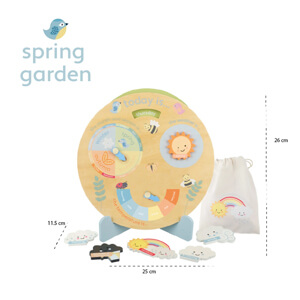 Spring Garden Weather Clock